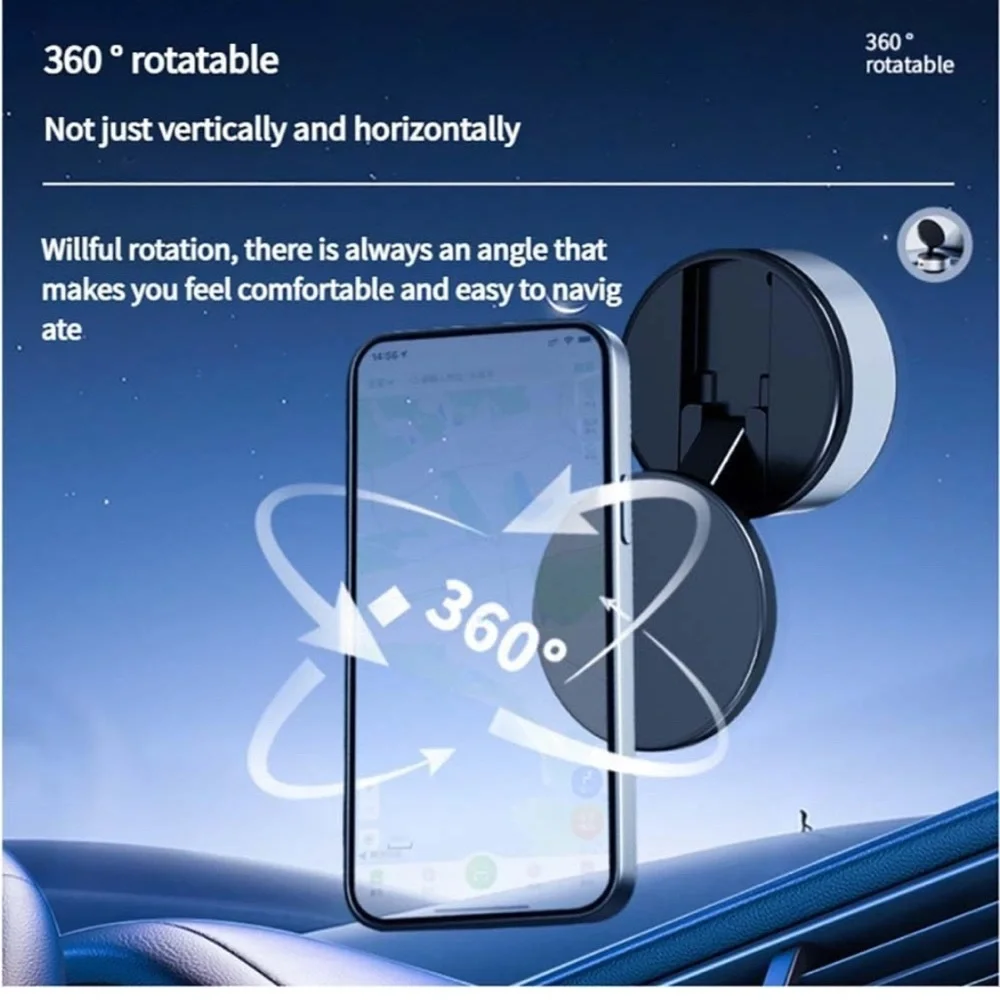 360° Rotating Phone Holder - Black